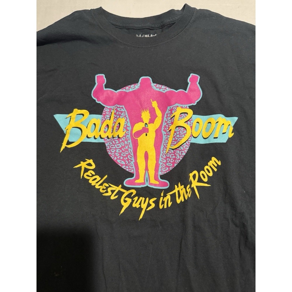 WWE Enzo Amore Bada Boom, Black Pullover Tee, Men's 2X T-shirt - Picture 2 of 5